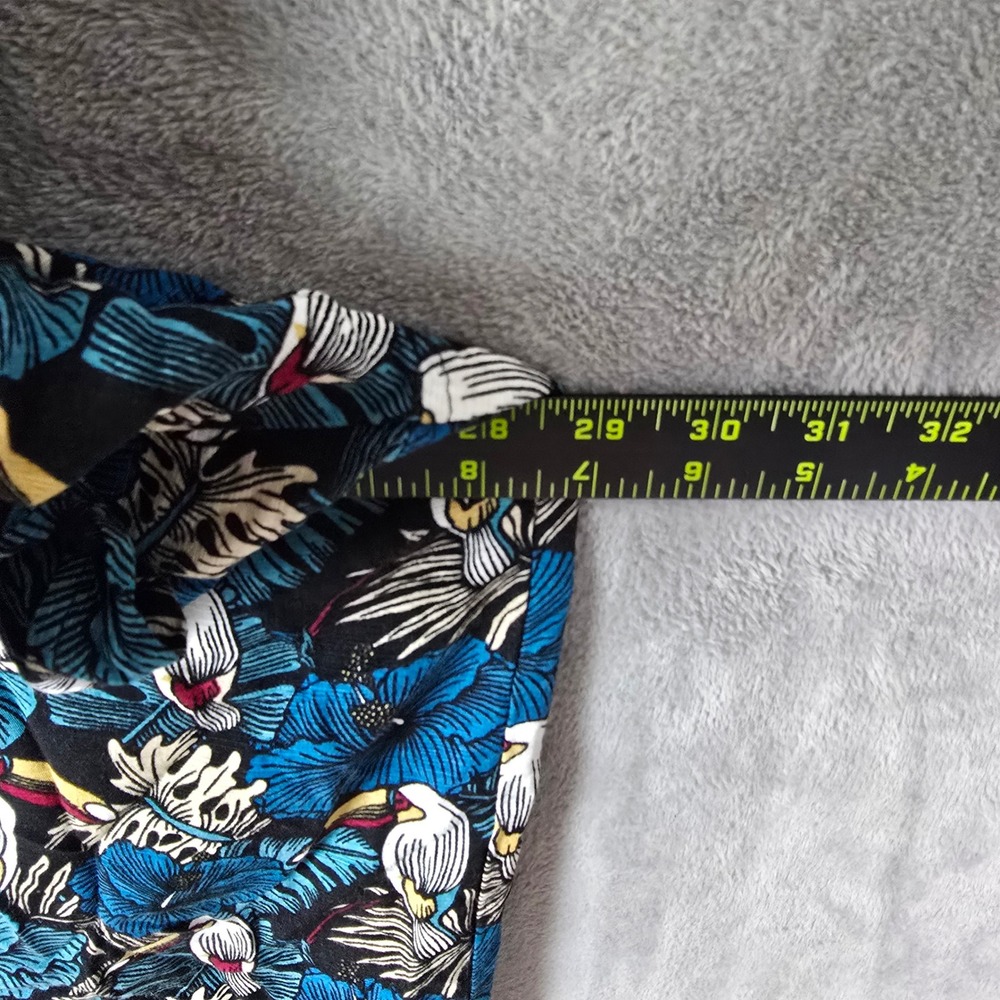 Cubavera Mens 2XLT Toucan Hibiscus Tropical Print Viscose Button Down Shirt 2EGA - Picture 4 of 8